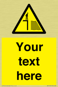 Custom Deep Water Sign